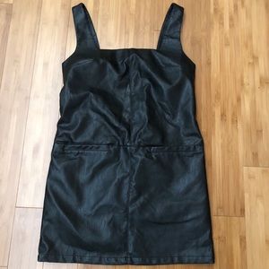 Urban Outfitters Vegan Leather Sleeveless Dress
